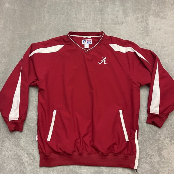 Vintage RUSSELL ATHLETIC Alabama Crimson Tide TEAM ISSUE JACKET Size XL - Picture 1 of 8